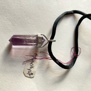 Amethyst pendant necklace